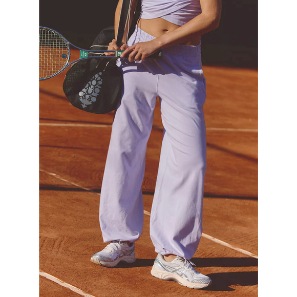 Free People Pants - NEW FREE PEOPLE FP MOVEMENT IRIS PURPLE HOT SHOT CROSSOVER JOGGERS PANTS SZ S